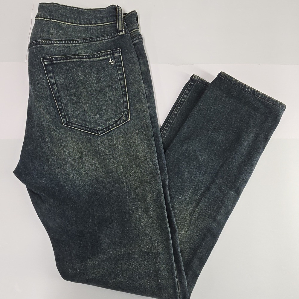 Rag Bone New York Axel Skinny Fit Jeans Mens Dark‎ Wash Denim Actual 32x29